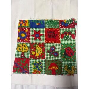 Quilt vintage‎ groovy mushroom flower power Fabric love Theme Crafting 40x10"
